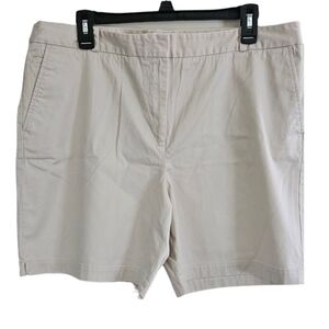 Talbots Woman Khaki Bermuda Shorts Size 16W